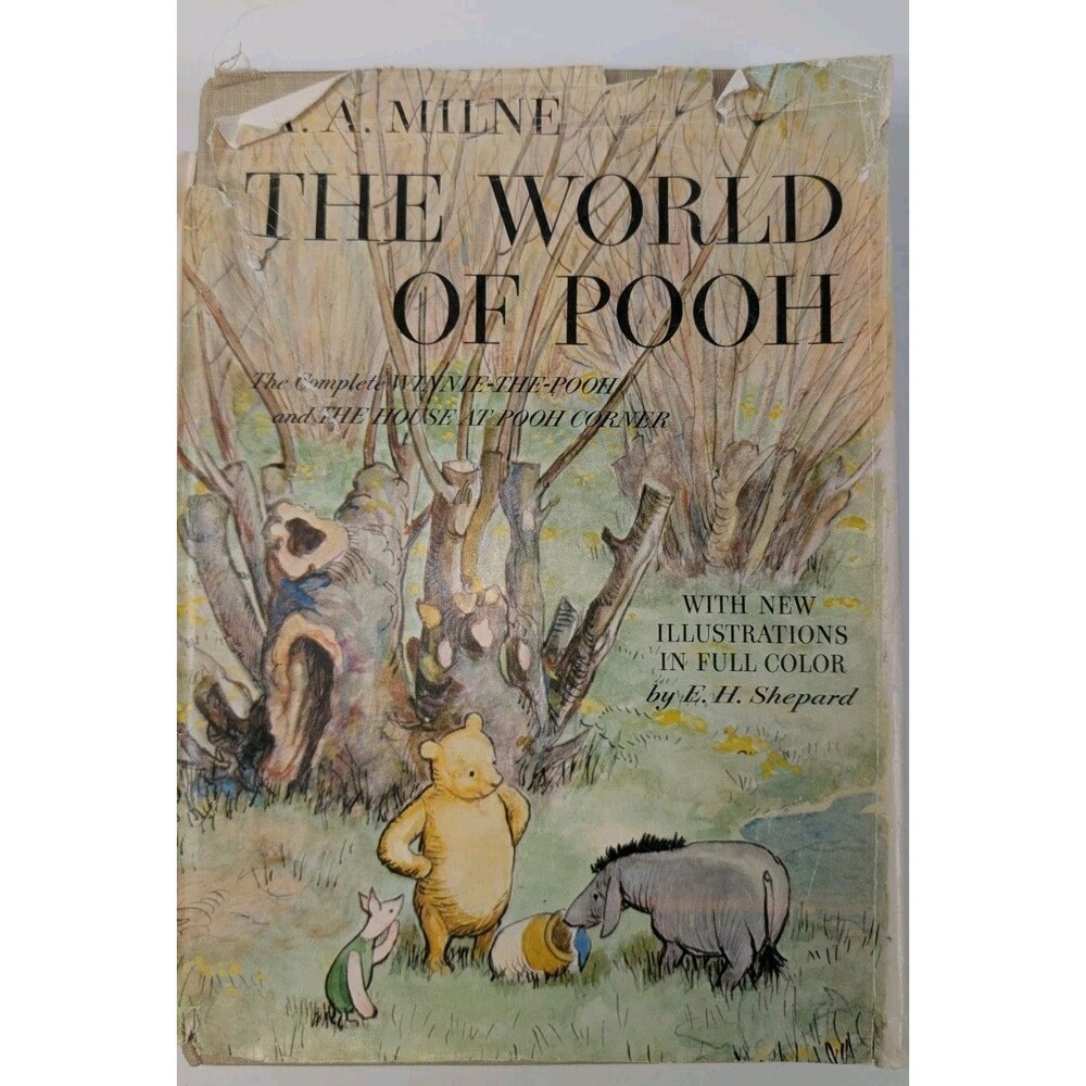 1957 The World Of Pooh by A. A. Milne Winnie-the-Pooh, House at Pooh Corner HCDJ